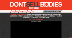 Desktop Screenshot of dontsellbodies.org